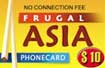 Frugal Asia Prepaid phone Card