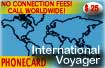 International Voyager Prepaid phone Card
