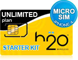 Unlimited wireless GSM micro-sim Starter Kit